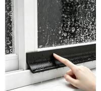 Profil Goutte D'Eau Profilé Pare-pluie Autocollant Pour Fenêtres | Déflecteur D'eau De Pluie Incliné À 135° Pour Portes Extérieures Et Fenêtres Coulissantes - Prévention Des Dégâts Des Eaux