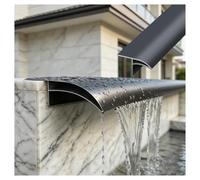 Profil Goutte d'Eau, Protection de Gouttière Extérieure pour Avant-toit | Conception Systèmes Dérivation des Eaux pour Maisons, Appuis de Fenêtre et Cours Intérieures(Gray,L1.9m/6.2ft)