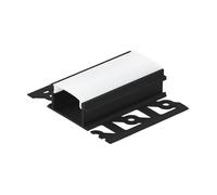 Profil intégré R4 en aluminium noir 1000x62x14mm