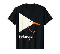 Profil latéral Triangulaire Mouette Oiseau Jeu de Mots drôle T-Shirt Graphique avec Valeur