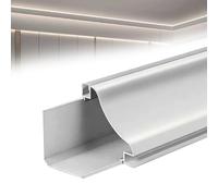 Profil LED en aluminium pour moulage de couronne, canal monté en surface pour éclairage indirect, bande de 2,8 m pour centre commercial/théâtre