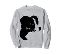 Profil minimaliste de chien Border Collie Sweatshirt
