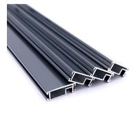 Profil Moustiquaire Aluminium Gris Anthracite Recoupable x4 - Longueur 200cm - Cadre pour Fenêtre Facile à Installer