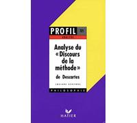 Profil, n° 721 : Analyse du discours de la méthode de Descartes