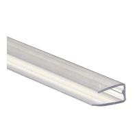 Profil polycarbonate de bordure et obturation - L: 210 cm - l: 20 mm - E: 10 mm - Transparent
