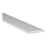 Profil polycarbonate de jonction - L: 300 cm - l: 60 mm - E: 10 mm - transparent