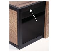 Profil pour porte coulissante pour système Cadro - longueur 3000 mm - porte en applique basse HETTICH