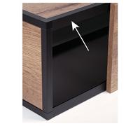 Profil pour porte coulissante pour système Cadro - longueur 3000 mm - porte rentrante basse HETTICH