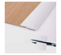 Profil Transition Sol Adhesive Rampes de Seuil en PVC Bande de Séparation Plate, Installation Rapide, Convientpour une Pente de Seuil de 5mm, Facile À Découper(Blanc,W3cm*L100cm)