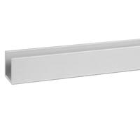 Profil U 25 x 25 x 2 mm longueur 2 m aluminium anodisé argent DUVAL 41-0102-3042