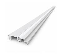 Profilé Aluminium 2M pour Plafond Corniche Blanc - Couvercle Blanc