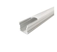Profilé Aluminium 2m pour Ruban LED Couvercle Opaque - SILAMP