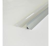 Profilé Aluminium Angle pour Bandeau LED Couvercle Blanc Opaque - Unité / 2 m