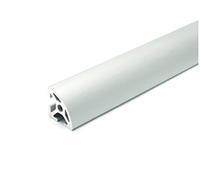 Profilé aluminium design 20x20L R20 (rayon R20-90°) fente type I 5 (léger), anodisé argent. Profilé en aluminium 20x20 Profilé en 20x20 Profil de système d'assemblage. 2000mm