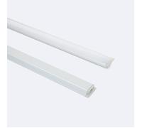 Profilé Aluminium Encastré avec Capot Continu pour Ruban LED jusqu'à 12 mm Aluminium 2 m Blanc translucide