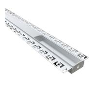 Profilé Aluminium encastré pour Ruban LED Double Couvercle Blanc Opaque - SILUMEN