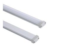 Profilé Aluminium Étanche IP65 En Saillie 2 m pour Rubans LED jusqu'à 8 mm Aluminium 2 m Blanc translucide