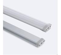 Profilé Aluminium Étanche IP65 Encastré 2m pour Ruban LED jusqu'à 8 mm Aluminium 2 m Blanc translucide