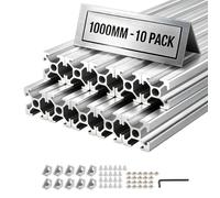 Profilé Aluminium Extrudé 2020 10 PCS-VEVOR-Profilé Alu Anodisé 1000 mm Rainure en T Standard Européen pour Machine CNC, Mobilier