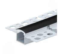 Profilé Aluminium Flexible 2M Cache Opaque Noir