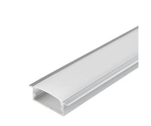 Profilé Aluminium Large Encastrable 2m pour Ruban LED - Cache Opaque Blanc - SILAMP