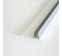 Profilé Aluminium pour Bandeau LED - Cache Blanc Opaque - Unité / 2 m