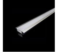 Profilé Aluminium pour Ruban LED Couvercle Blanc Opaque - SILUMEN - 2m