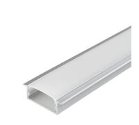Profilé Aluminium - SILUMEN - 2m - Encastrable - Cache Opaque Blanc - Intérieur