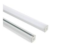 LEDKIA LIGHTING Profilé Aluminium Suspendu 2 m pour Rubans LED jusqu'à 17 mm Aluminium 2 m Blanc translucide