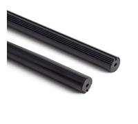 Profilé Aluminium Suspendu Rond pour Rubans LED jusqu'à 11 mm Noir 2 m Noir