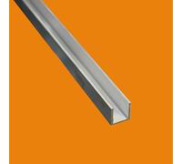 Profilé aluminium U 6060 brut - 2 metres, 20 x 40 x 20 mm, Epaisseur 2 mm
