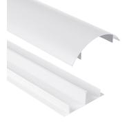 Profilé cache-câbles en aluminium 62x20x750mm blanc MC-814 W Maclean