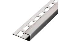 Profilé carré en acier inoxydable V2A brossé (12,5 mm, 250 cm)