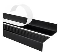 Profilé d’angle antidérapant pour marches d'escalier autocollant en caoutchouc PVC ND 1,1 m 40 x 25 mm