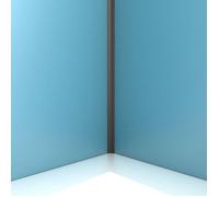 Profilé d’angle en Aluminium Finition Noir Mat pour Panneaux Muraux - 15x15x2100 mm