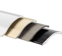 Profilé d'adaptation Aluminium Compensation de la hauteur jusqu'à 11 mm Adhésif Inox mat 38 mm