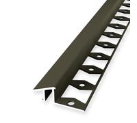 Profilé d'ajustement de rampe 12,5 x 17 x 2500 mm - Hauteur de bordure 6 à 12,5 mm - Profil de compensation en aluminium - Profilé de compensation de hauteur fermé - Profilé métallique estampé -