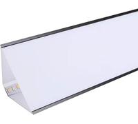 Profilé d'angle en Aluminium à LED pour Corniche De Plafond - Rail D'éclairage Blanc De 3 M pour Plinthe - Éclairage Indirect avec Diffuseur, Black, 78.7ft/24m