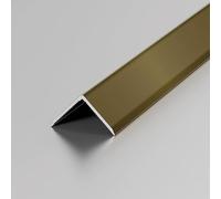 Profilé d'angle en L, Bande De Seuil en Aluminium, Bande De Transition Sol, Protections d'angle, Jointure De Bordure De Sol, 100cm(3pcs)(Matte Champagne,3 * 3cm)