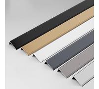 Profilé d'angle extérieur en Forme de L pour carrelage - Profilé de Bord de Sol, Baguette de séparation Plate, pour Murs, Portes, fenêtres, armoires, cheminées, Bordure en marbre