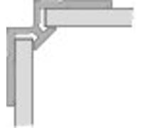 Profilé d'angle HÜPPE, intérieur, pour habillage mural EasyStyle longueur 2550mm, ES0202087, Couleur: Miroir