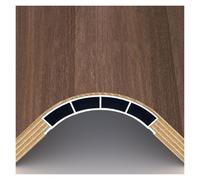 Profilé d'angle incurvé en aluminium Moulure de finition quart de rond à rayon variable Pour panneaux de bois de 18 mm pour armoires et placards(R 100mm(3-15/16"),5.91ft/180cm)