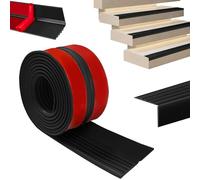 Profilé de bord de marche autocollant 2m, profil de transition antidérapant pour marches d'escalier, protection de bord de marche antidérapante, bande de rebord en caoutchouc flexible pour marches