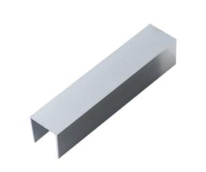 Profilé de canal en U en alliage d'aluminium industriel 20 × 20 × 2 mm, longueur 1 M, support structurel usinable for la réparation automobile, l'ingénierie et les constructions de bricolage(Silver)