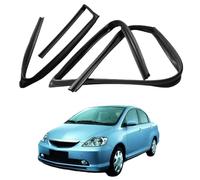 Profilé de Fenêtre et Joint de Guide pour Fit Sedan 2003-2008 OE: 72775/72235/72775/72735-SEN-H01, Scellement et Guide de Vitre de Voiture Caoutchouc Souple, Full Set of Four Pieces