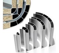 Profilé de finition d'angle incurvé en aluminium pour placard | Bande de revêtement intérieur quart-de-rond multi-rayons (R18/R35/R50/R70/R80/R100) pour la finition des angles de placards
