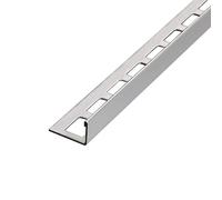 Profilé de finition d'angle pour carrelage en inox V2A (10 mm, 250 cm)