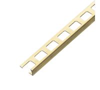 Profilé de finition d'angle pour carrelage laiton naturel (H= 8 mm, L= 250 cm)