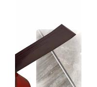 Profilé de finition en PVC, largeur 4 cm/5 cm, autocollant, for parquets, joints, transitions de niveau et bordures de moquette.(Walnut Color,2x157.6")