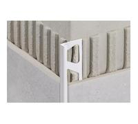 Profilé de finition - JOLLY-AC - Aluminium - blanc mat - Hauteur: 11 mm - Longueur: 2,5 m